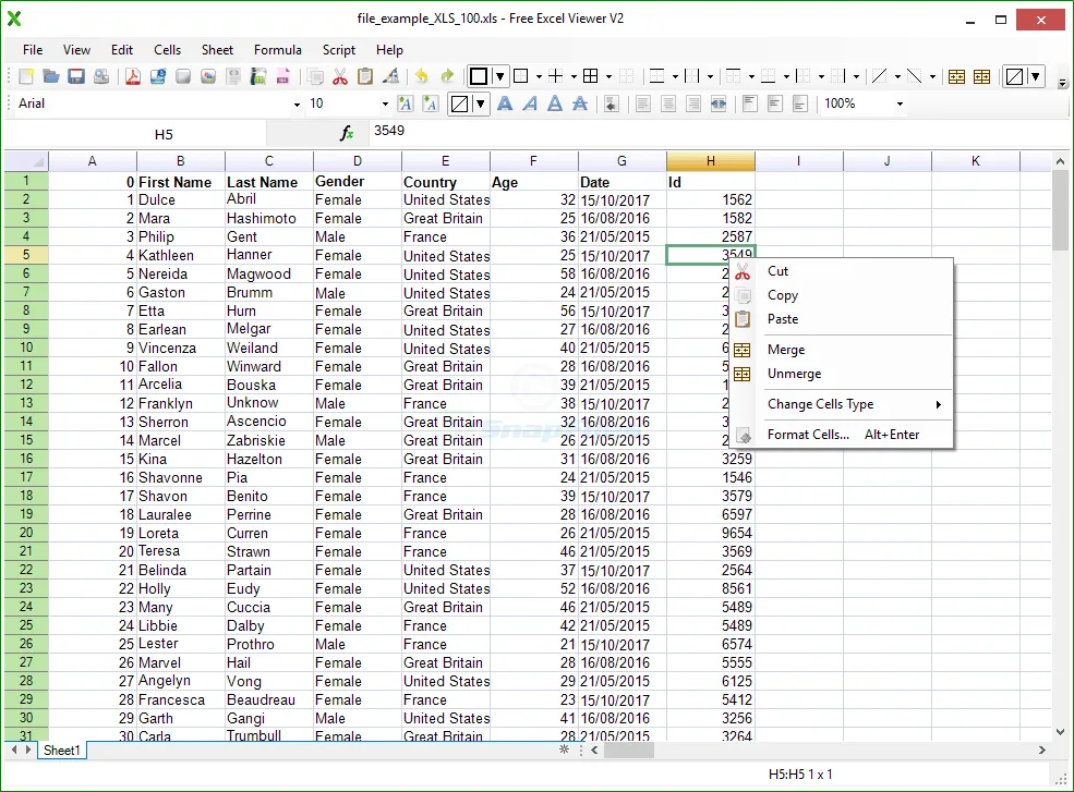 Free Excel Viewer Captura de tela 1