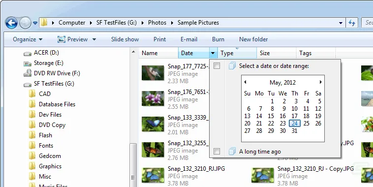 Folder Options X Captura de tela 2