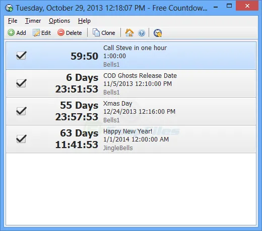 Free Countdown Timer Captura de tela 1