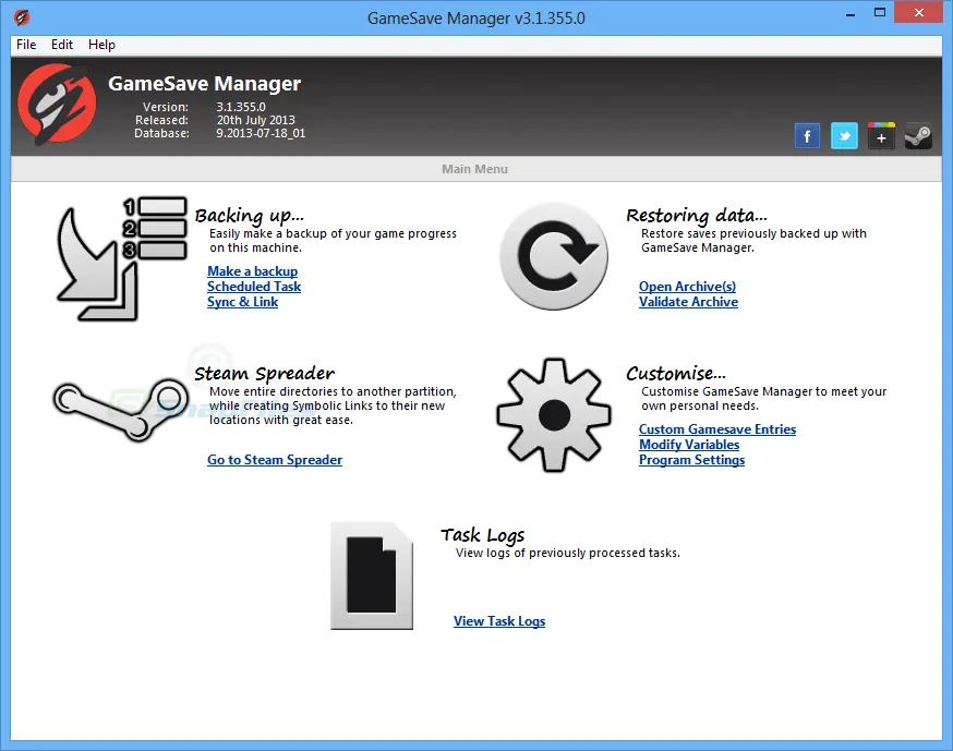 GameSave Manager Captura de tela 1