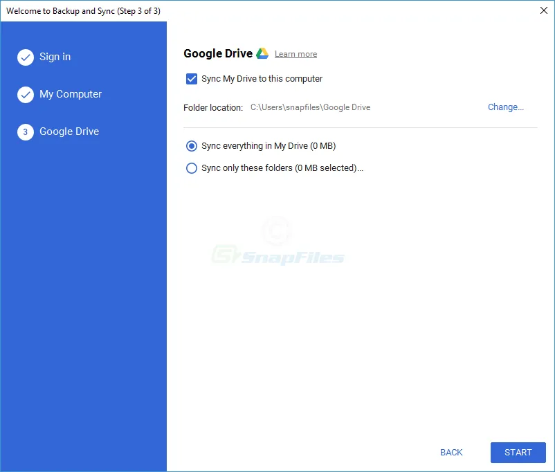 Google Backup and Sync Captura de tela 2