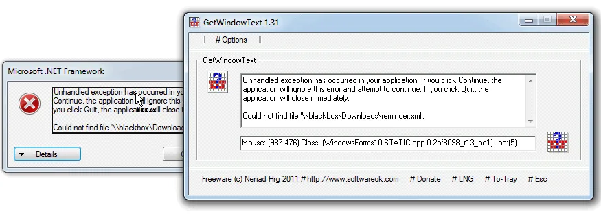 GetWindowText Captura de tela 1