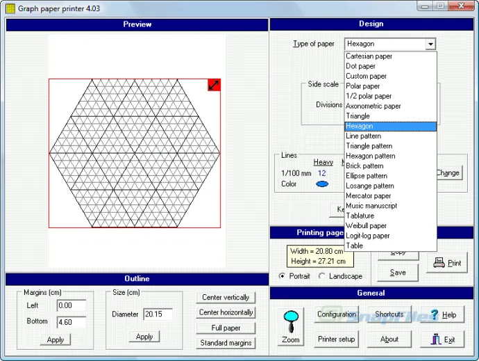 Graph Paper Printer Captura de tela 2