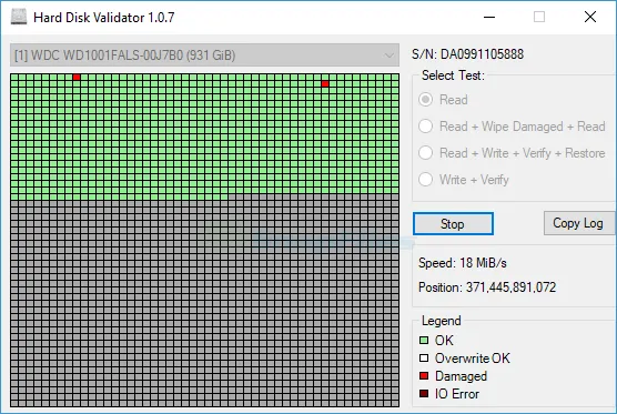 Hard Disk Validator Captura de tela 1