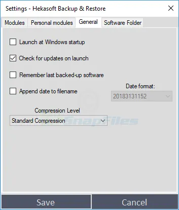 Hekasoft Backup & Restore Captura de tela 2