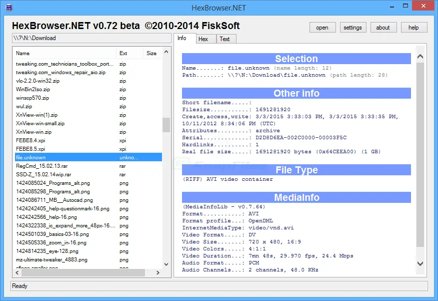 HexBrowser Captura de tela 1