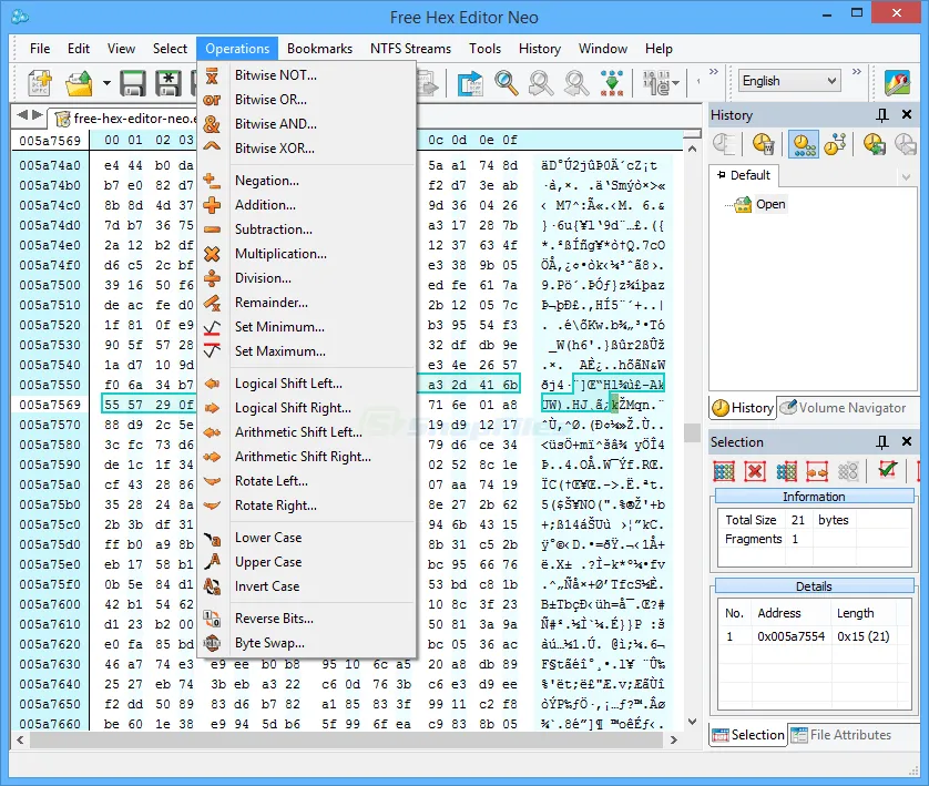 Free Hex Editor Neo Captura de tela 2