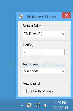 Hotkey CD Eject Captura de tela 1