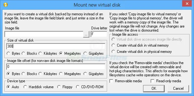 ImDisk Virtual Disk Driver Captura de tela 2