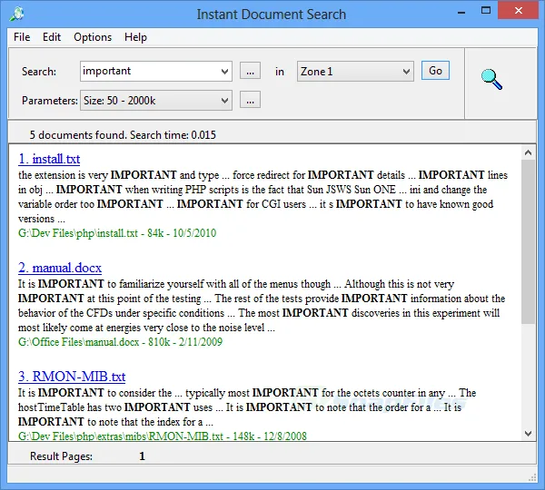 Instant Document Search Captura de tela 1