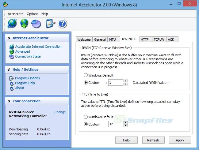 Pointstone Internet Accelerator Captura de tela 2