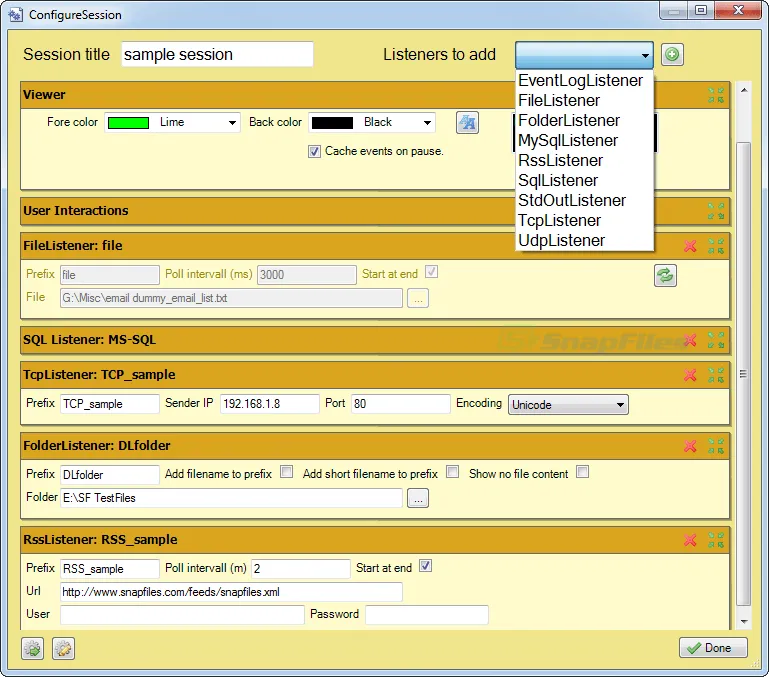 logview4net Captura de tela 2