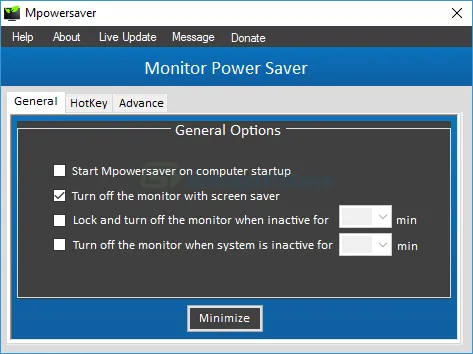 MpowerSaver Captura de tela 1