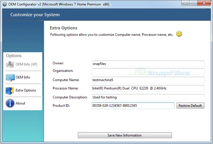 OEM Configurator Captura de tela 2