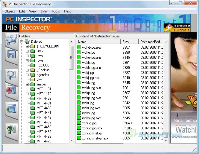 PC Inspector File Recovery Captura de tela 1