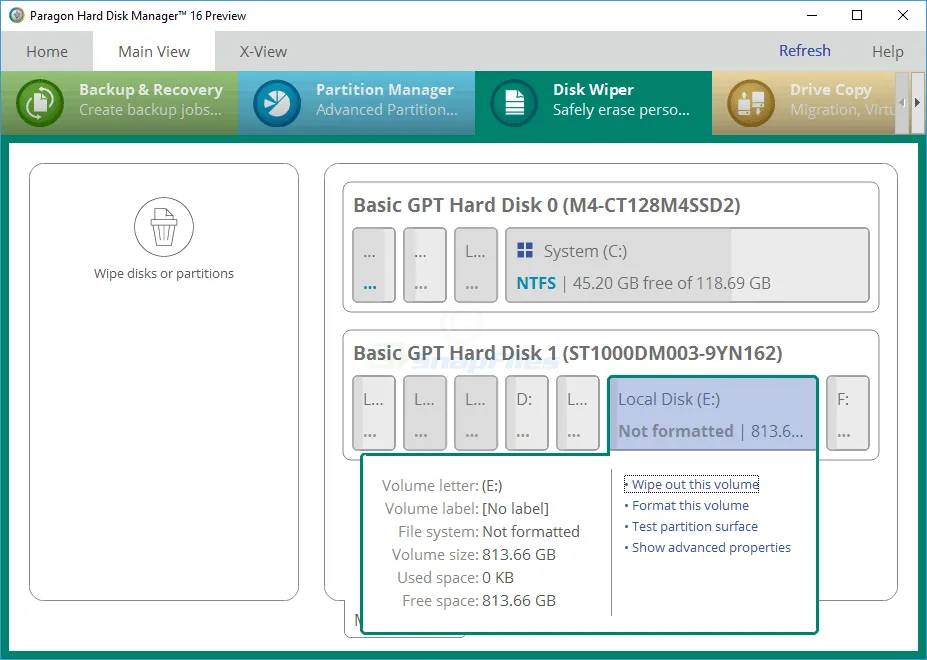 Free Hard Disk Manager (Preview) Captura de tela 2