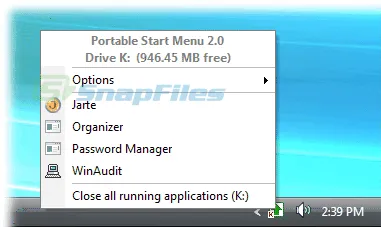 Portable Start Menu Captura de tela 1