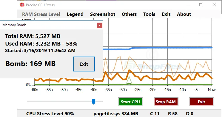 Precise CPU Stress Captura de tela 2