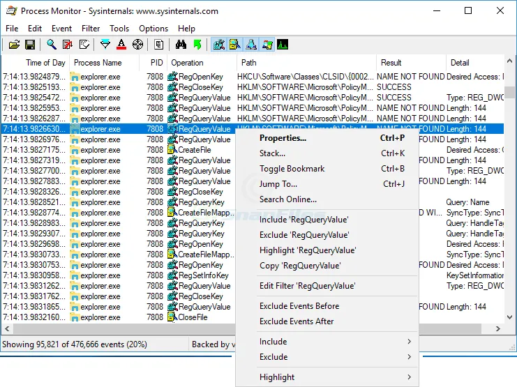 Process Monitor Captura de tela 1