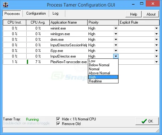 Process Tamer Captura de tela 2