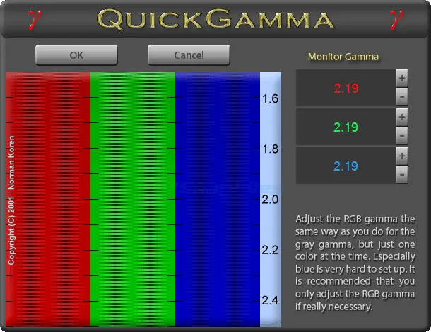 QuickGamma Captura de tela 2