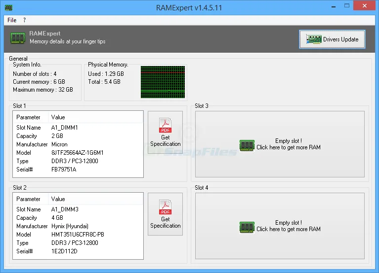 RAMExpert Captura de tela 1