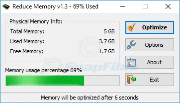 Reduce Memory Captura de tela 1