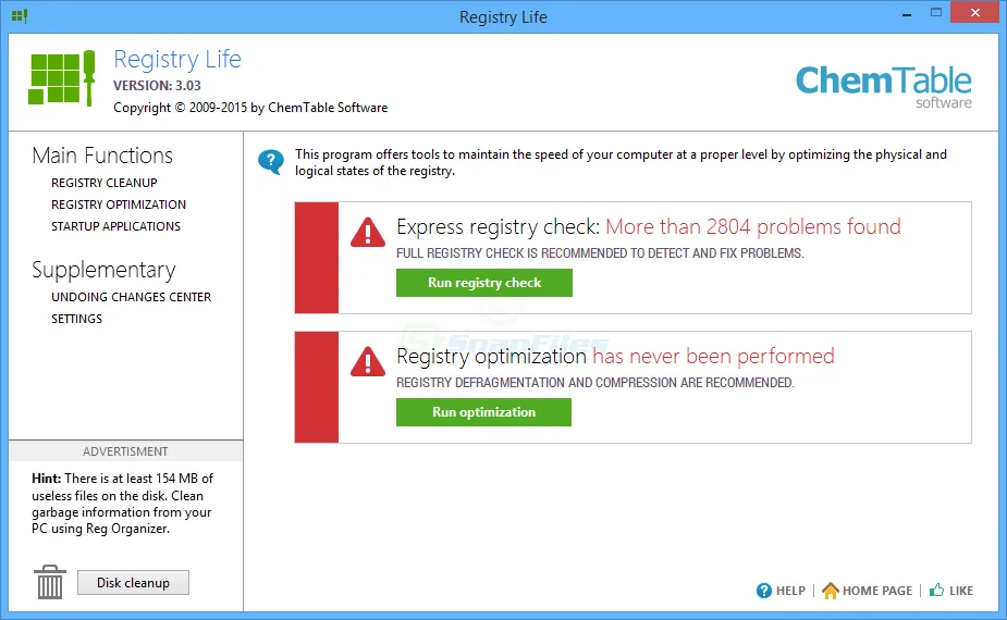 Registry Life Captura de tela 1