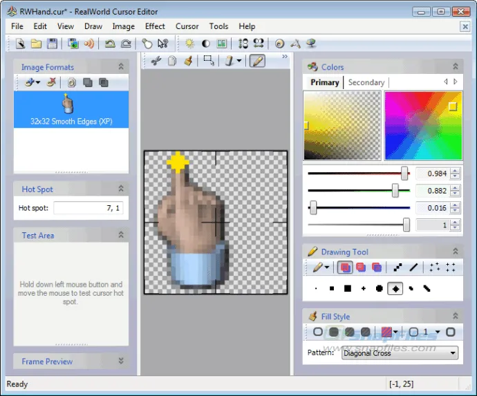 RealWorld Cursor Editor Captura de tela 1