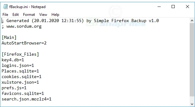 Simple Firefox Backup Captura de tela 2