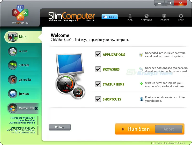 SlimComputer Captura de tela 1