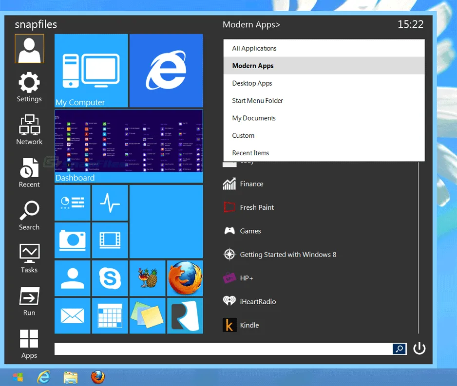 Start Menu Reviver Captura de tela 2