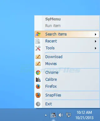 SyMenu Captura de tela 1