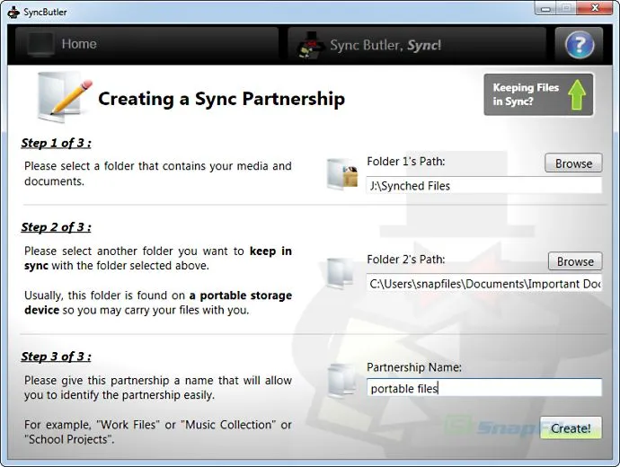 Sync Butler Captura de tela 2