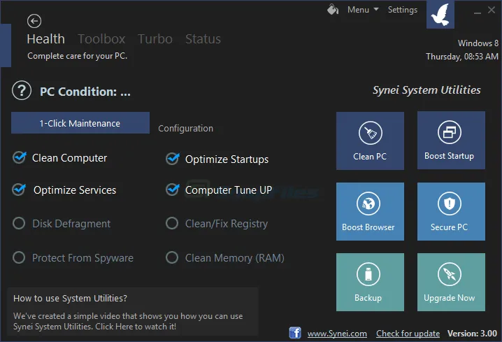 Pegasun System Utilities Free Captura de tela 1