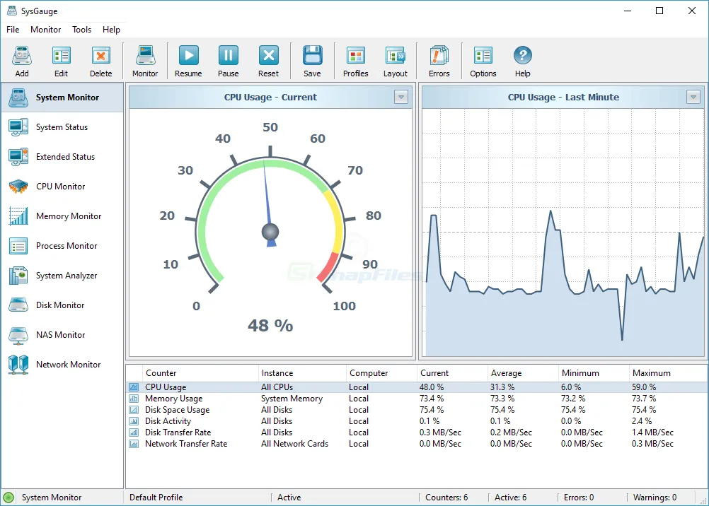 SysGauge Captura de tela 1