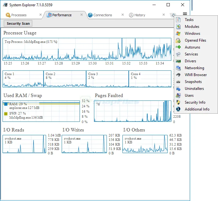 System Explorer Captura de tela 2