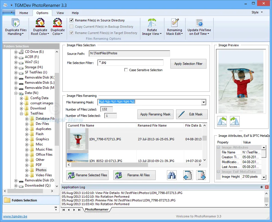 TGMDev PhotoRenamer Captura de tela 1