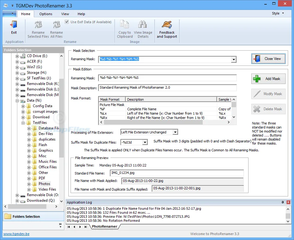 TGMDev PhotoRenamer Captura de tela 2