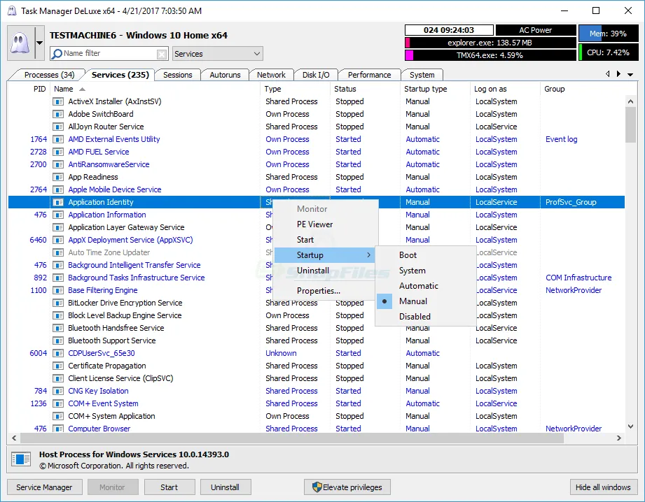 MiTeC Task Manager DeLuxe Captura de tela 2