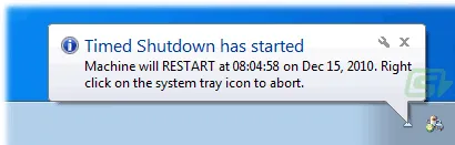 Timed Shutdown Captura de tela 2