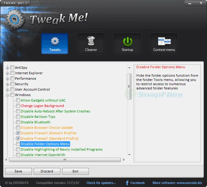 Tweak Me! Captura de tela 1