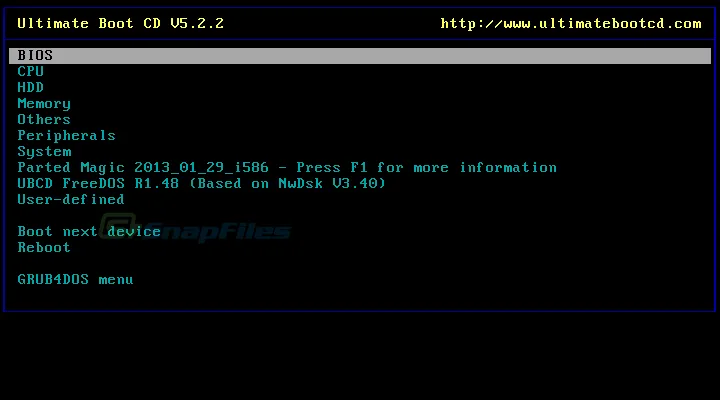 Ultimate Boot CD Captura de tela 1