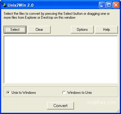 Unix2Win Captura de tela 1