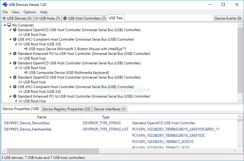 USB Devices Viewer Captura de tela 2