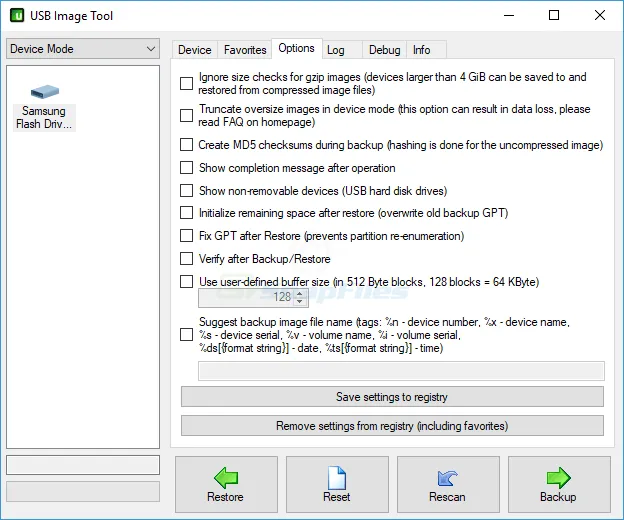 USB Image Tool Captura de tela 2