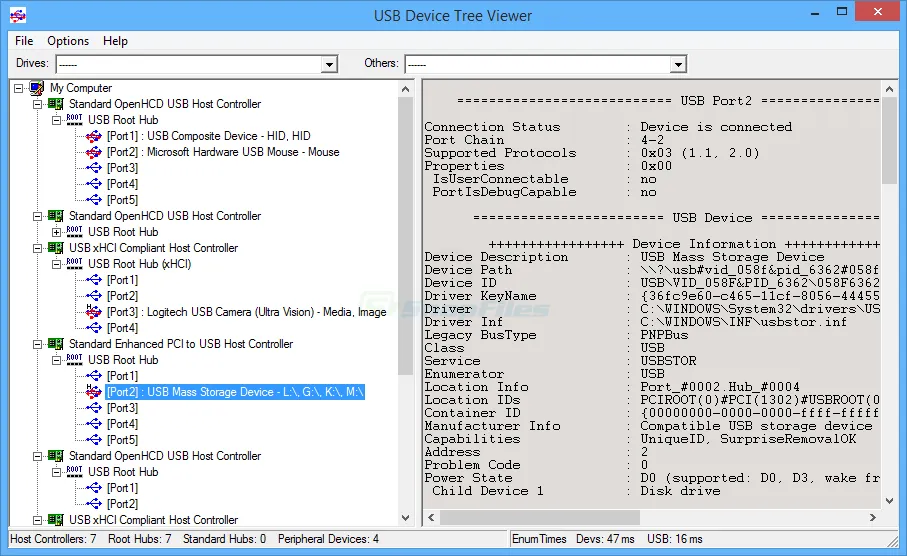 USB Device Tree Viewer Captura de tela 1