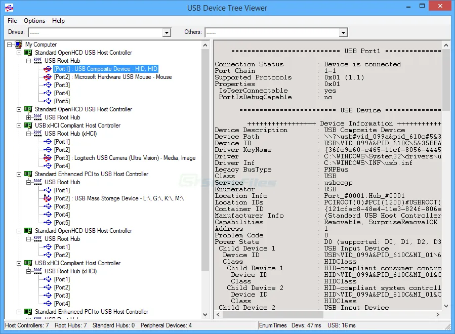 USB Device Tree Viewer Captura de tela 2