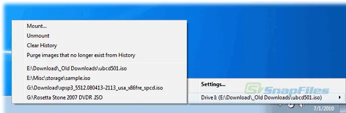 SlySoft Virtual CloneDrive Captura de tela 2