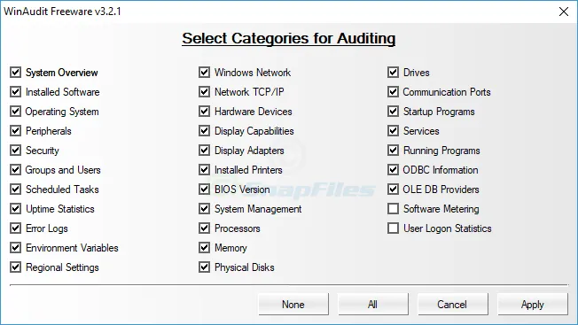 WinAudit Captura de tela 2